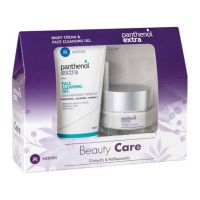 Panthenol Extra Beauty Care Set Με Κρέμα Προσώπου Νυκτός Για Σύσφιξη & Αναδόμηση 50ml & Τζελ Καθαρισμού Προσώπου Για Όλες Τις Επιδερμίδες 150ml