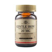 Solgar Gentle Iron (Iron Bisglycinate) 20mg Non-Constipating 90 Vegetable Capsules