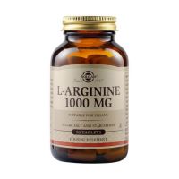 Solgar L-Arginine 1000mg Free Form Αμινοξέα 90 Tabs