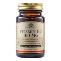 Solgar B6 100mg 100 φυτικές κάψουλες