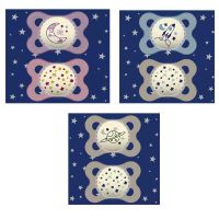 Mam Night Πιπίλα Σιλικόνης Νύχτας 2-6m 2τμχ