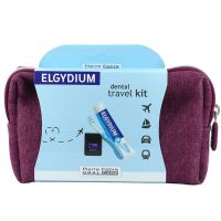 Elgydium Dental Travel Kit Σε Ροζ Νεσεσέρ Με 3 Μίνι Προϊόντα