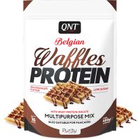 QNT Belgian Waffles Protein Μείγμα Πρωτεΐνης Πολλαπλών Χρήσεων Με Γεύση Σοκολάτα Γάλακτος 480g