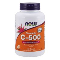 Now C-500 With Rose Hips 100 Tablets Chewable