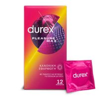 Durex Pleasuremax Προφυλακτικά Με Ραβδώσεις & Κουκίδες 12τμχ
