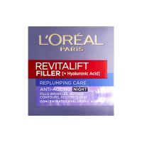 L'Oreal Paris Revitalift Filler Renew Αντιγηραντική & Συσφικτική Κρέμα Νυκτός με Υαλουρονικό Οξύ 50ml