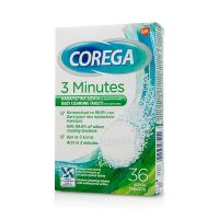 Corega 3 Minutes Καθαριστικά Οδοντοστοιχιών 36 Δισκία