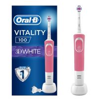 Oral-B Vitality 100 3D White Επαναφορτιζόμενη Ηλεκτρική Οδοντόβουρτσα Ροζ