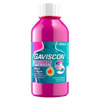 Gaviscon Double Action Heartburn & Indigestion Liquid Mint Flavour 300ml