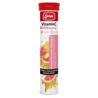 Lanes Vitamin C 500mg Plus Beauty Βιταμίνες για Ενίσχυση του Ανοσοποιητικού & Ομορφιά με γεύση Pink Lemonade 20 αναβράζοντα δισκία