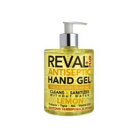 Reval Plus Antiseptic Hand Gel Αλκοολούχος Αντισηπτική Γέλη με Άρωμα Λεμόνι 500ml