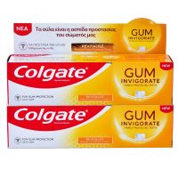 Colgate Gum Invigorate Revitalise Φθοριούχος Οδοντόκρεμα για Καθημερινή Στοματική Υγιεινή 75ml 1+1