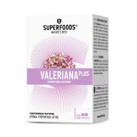 Superfoods Valeriana Plus Συμπλήρωμα Διατροφής για Αϋπνία, Υπερένταση & Άγχος 50 κάψουλες