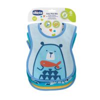 Chicco Easy Meal Bib Τραχηλιά 3τμχ 6m+