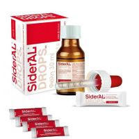 SiderAL Drops Συμπλήρωμα Διατροφής Σιδήρου σε Σταγόνες 30ml & 1 Φακελίσκος 1.9gr