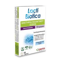 Ortis Lactic Biotica Βακτήρια Γαλακτικού Οξέος 15 δισκία
