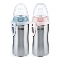 Nuk Active Cup Stainless Steel Ανοξείδωτο Παγούρι με Στόμιο 12m+ 125ml (Διάφορα Χρώματα) 1τμχ