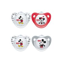 Nuk Trendline Disney Mickey Mouse Πιπίλα Σιλικόνης 0-6m 2τμχ (Διάφορα Χρώματα)