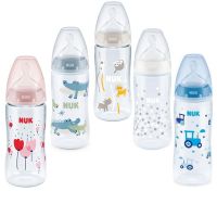 Nuk First Choice+ Μπιμπερό με Θηλή Σιλικόνης & Δείκτη Ελέγχου Θερμοκρασίας 6-18m 300ml