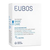 Eubos Solid Blue Στερεή Πλάκα Καθαρισμού Προσώπου/Σώματος Χωρίς Άρωμα 125gr