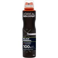 L'Oreal Paris Men Expert Black Mineral Αποσμητικό Σπρέι Σώματος 48ωρης Προστασίας 250ml