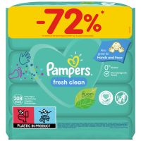 Pampers Fresh Clean Μωρομάντηλα 4x52τμχ -72%