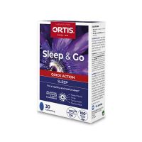Ortis Sleep & Go Συμπλήρωμα Διατροφής για βελτίωση της Ποιότητας του Ύπνου 30 δισκία