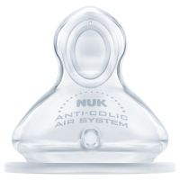 Nuk First Choice+ Flow Control Θηλή Σιλικόνης με Βαλβίδα για Γάλα 0-6m Small 1τμχ