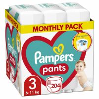 Pampers Pants Monthly Pack No3 6-11kg 204τμχ