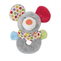 Lorelli Λούτρινη Μαλακή Κουδουνίστρα "Mouse" 0m+ 12,5x11x5,5cm