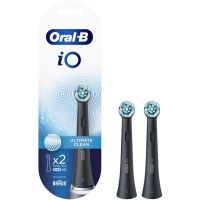 Oral-B iO Ultimate Clean Black Ανταλλακτικά Ηλεκτρικής Οδοντόβουρτσας 2τμχ