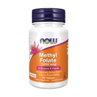 Now Methyl Folate 1000mcg Co-Enzyme B Vitamin 90tabs