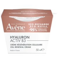 Avene Hyaluron Activ B3 Κρέμα Προσώπου Κυτταρικής Αναγέννησης με Υαλουρονικό Οξύ και Νιασιναμίδη Refill 50 ml