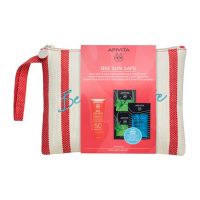 Apivita Set Bee Sun Safe Anti-Spot and Anti-Age Defense Face Cream SPF 50 50 ml and 2 Gifts in a Pouch