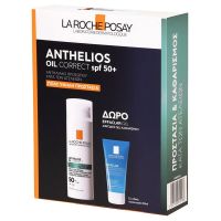 La Roche-Posay Set με Anthelios Oil Correct Gel-Cream Αντηλιακή Κρέμα Προσώπου Spf50+ 50 ml και Δώρο Effaclar Gel 50 ml
