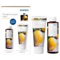 Korres Basil Lemon Set με Αναζωογονητικό Αφρόλουτρο 250 ml + Γαλάκτωμα Σώματος 200 ml