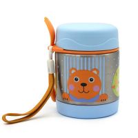Chicco Oops Θερμός Βάζο Φαγητού Γαλάζιο Αρκούδα 12m+ 300 ml