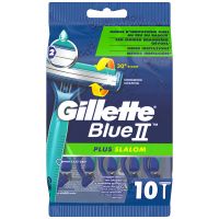 Gillette Blue II Plus Slalom Sensitive Skin Ξυραφάκια μιας Χρήσης 10 τμχ