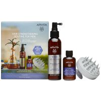 Apivita Set με Tonic Λοσιόν Κατά της Ανδρικής Τριχόπτωσης 150 ml, Τονωτικό Σαμπουάν 75 ml και Βούρτσα για Μασάζ στο Τριχωτό