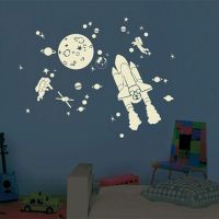 Mimi'lou Space Kit Αυτοκόλλητα Τοίχου που Φωσφορίζουν στο Σκοτάδι