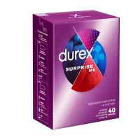 Durex Surprise Me Ποικιλία Προφυλακτικών 40 τμχ