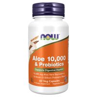 Now Aloe 10.000mg & Probiotics Συμπλήρωμα Διατροφής 60 veg.caps