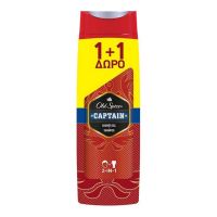 Old Spice Captain Ανδρικό Αφρόλουτρο για Σώμα & Μαλλιά 2x400 ml 1+1 Δώρο