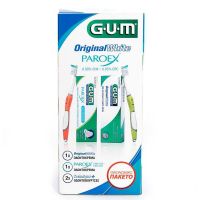 Gum Set με Paroex 0.06% Οδοντόκρεμα 75 ml, Original White Λευκαντική Οδοντόκρεμα 75 ml & 2 Technique Οδοντόβουρτσες