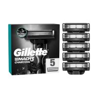 Gillette Mach 3 Charcoal Ανταλλακτικές Κεφαλές 5 τμχ