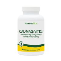 Natures Plus Cal/Mag/Vit D3 90 ταμπλέτες