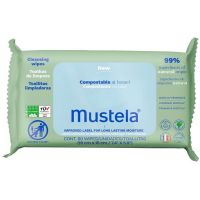Mustela Compostable Cleansing Wipes Κομποστοποιήσιμα Μωρομάντηλα 60 τμχ