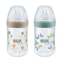 Nuk for Nature Μπιμπερό PP με Δείκτη Ελέγχου Θερμοκρασίας 6-18m 260 ml 1 τμχ