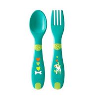 Chicco First Cutlery Βρεφικό Πιρούνι & Κουτάλι 12m+