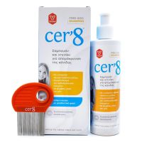 Cer'8 Free Kids Shampoo Σαμπουάν και Κτενάκι για Απομάκρυνση της Κόνιδας 200 ml